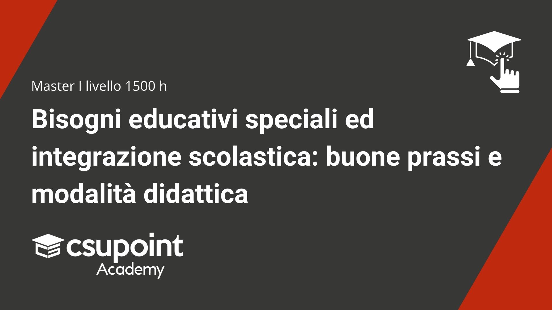 Bisogni educativi speciali ed integrazione scolastica buone prassi e modalit didattica