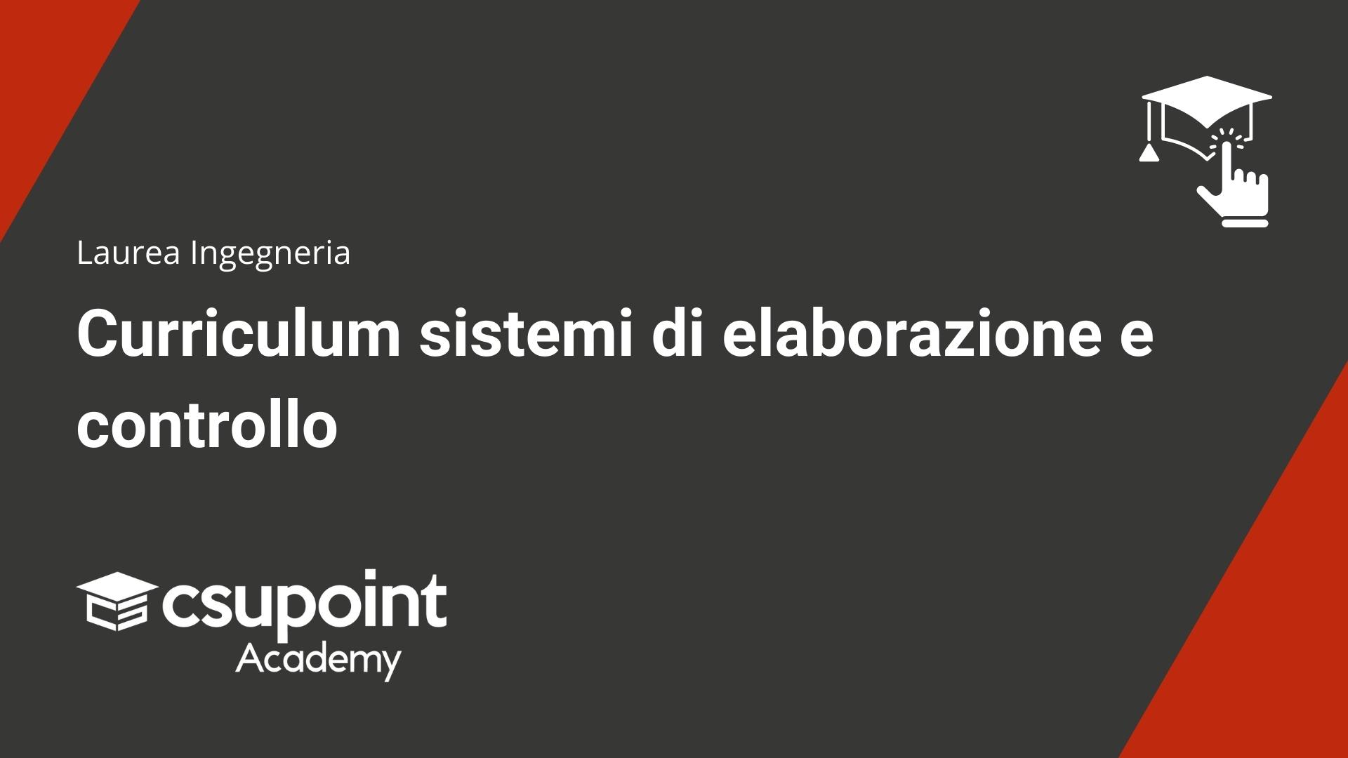 Curriculum sistemi di elaborazione e controllo