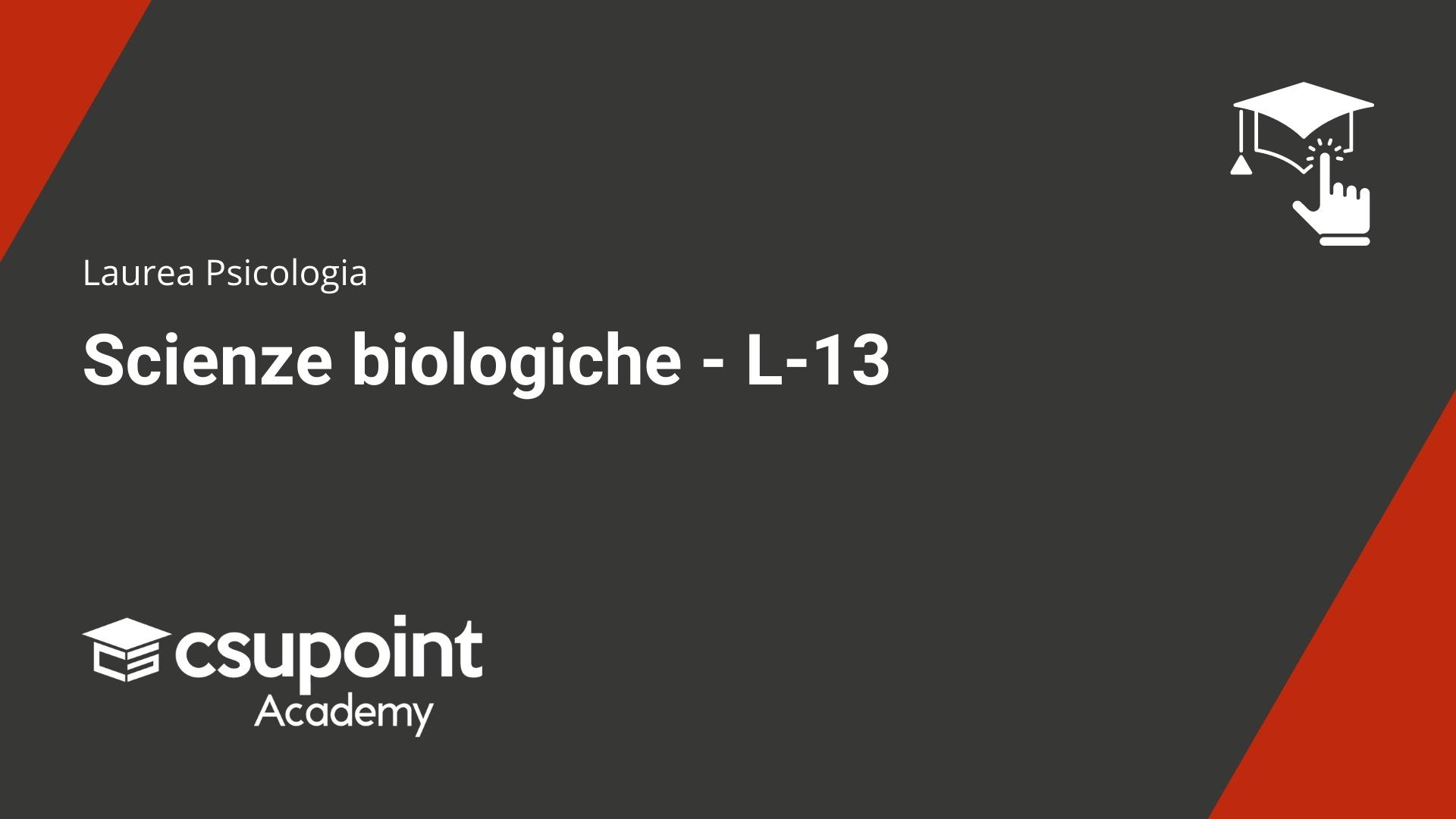 Scienze biologiche - L-13