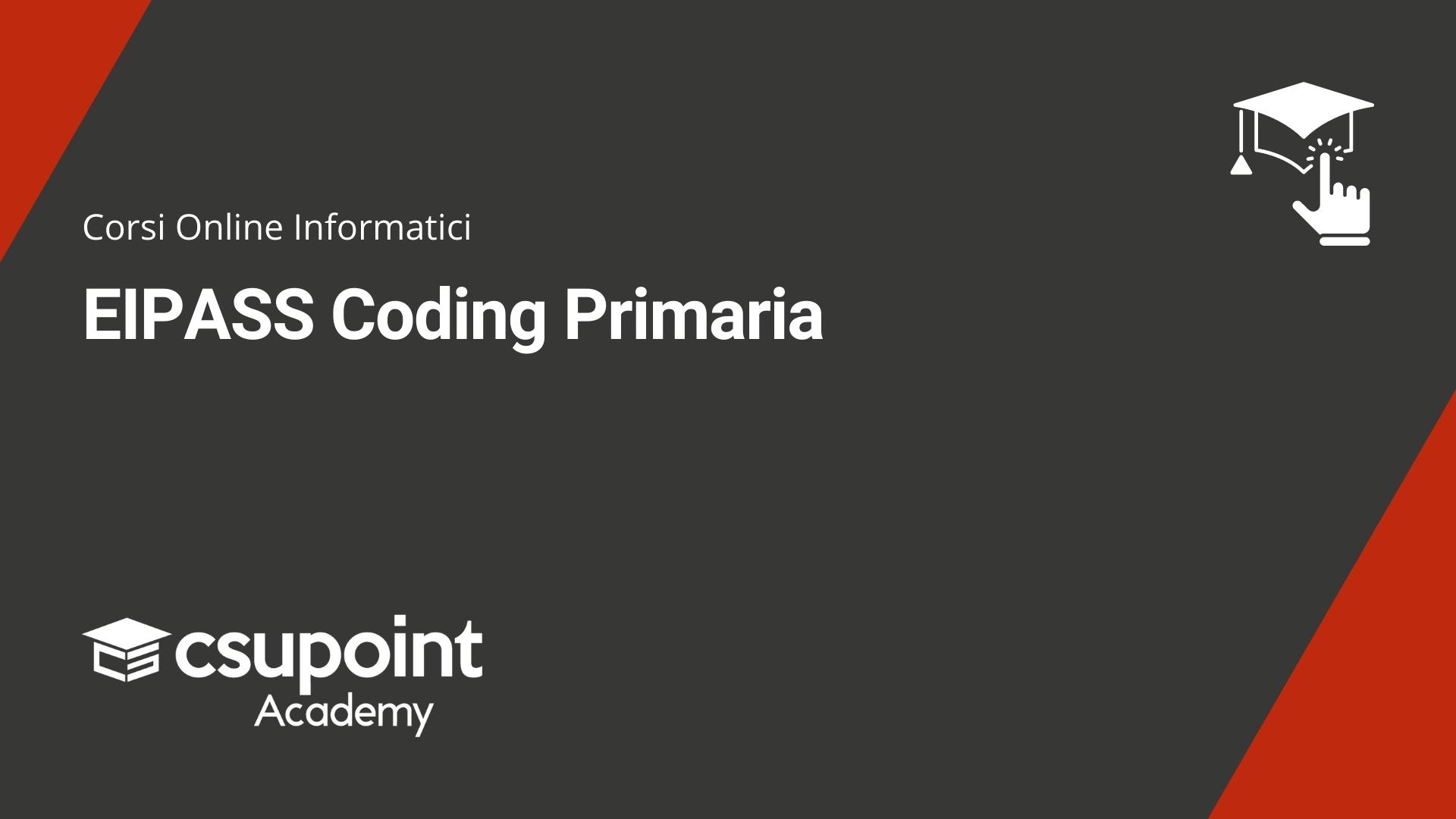 corso EIPASS Coding Primaria
