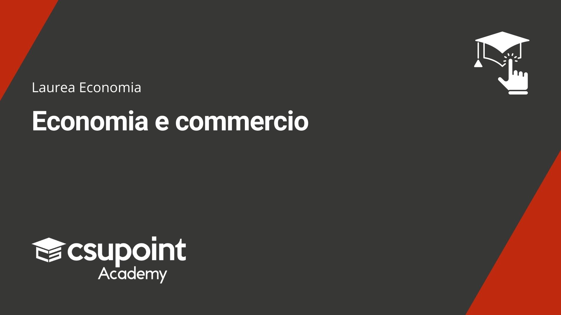 Economia e commercio