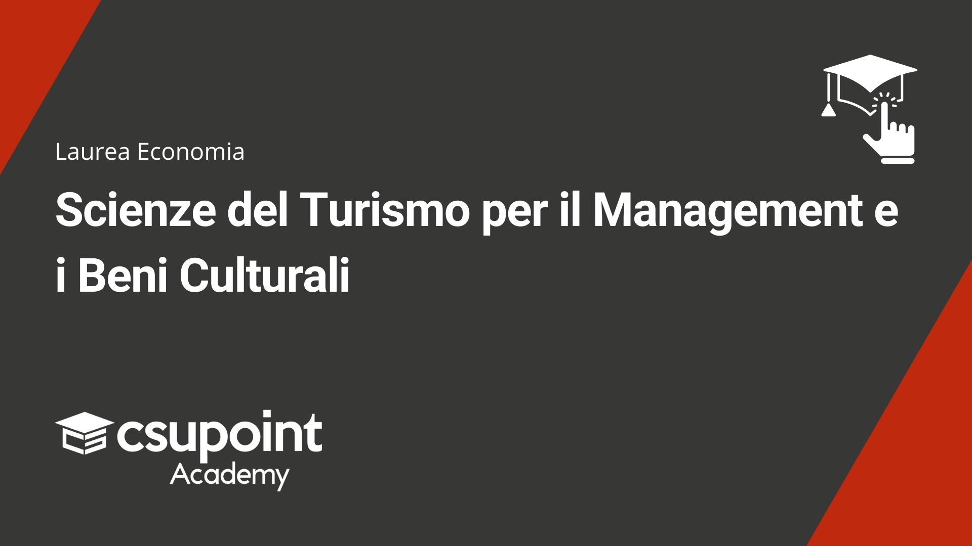 Scienze del Turismo per il Management e i Beni Culturali