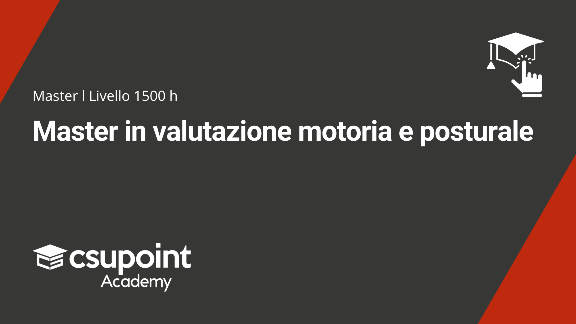 Master in valutazione motoria e posturale online