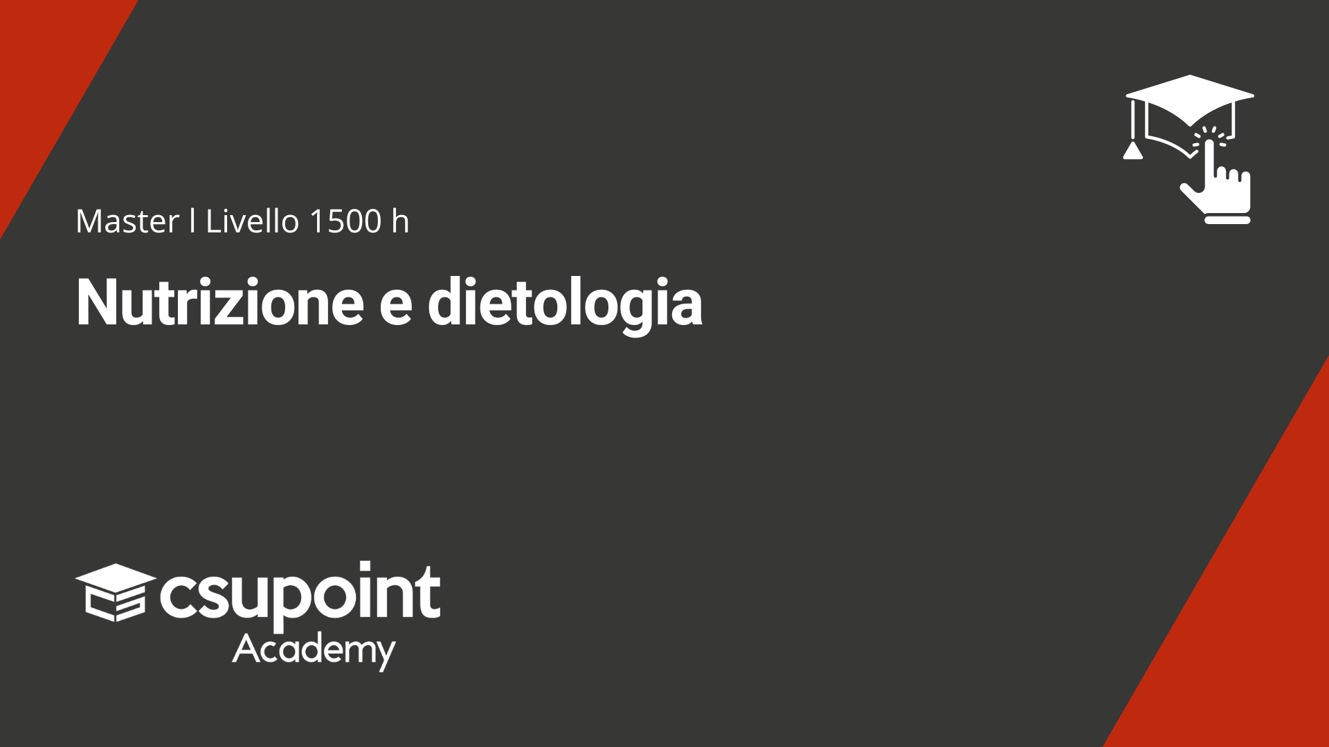 master Nutrizione e dietologia