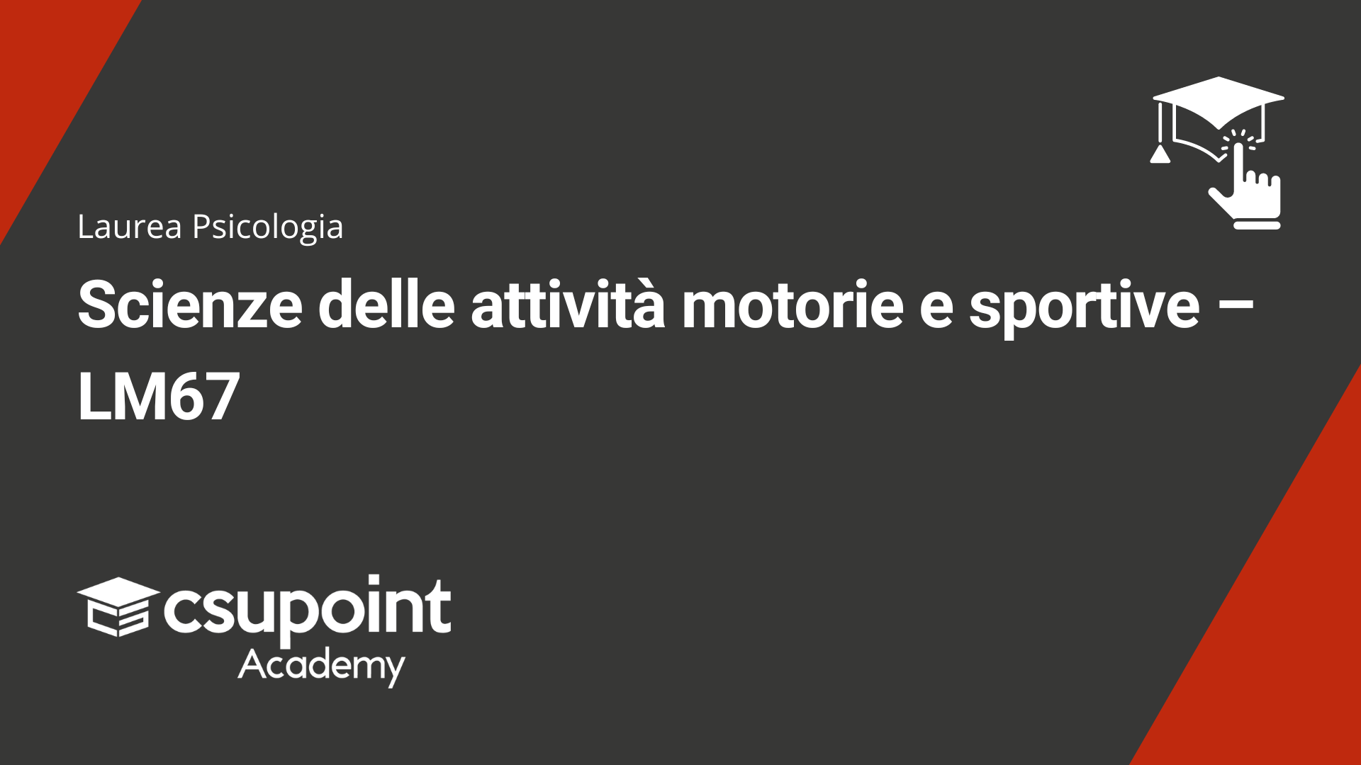 Laurea in Scienze motorie - Curriculum Palestra del benessere