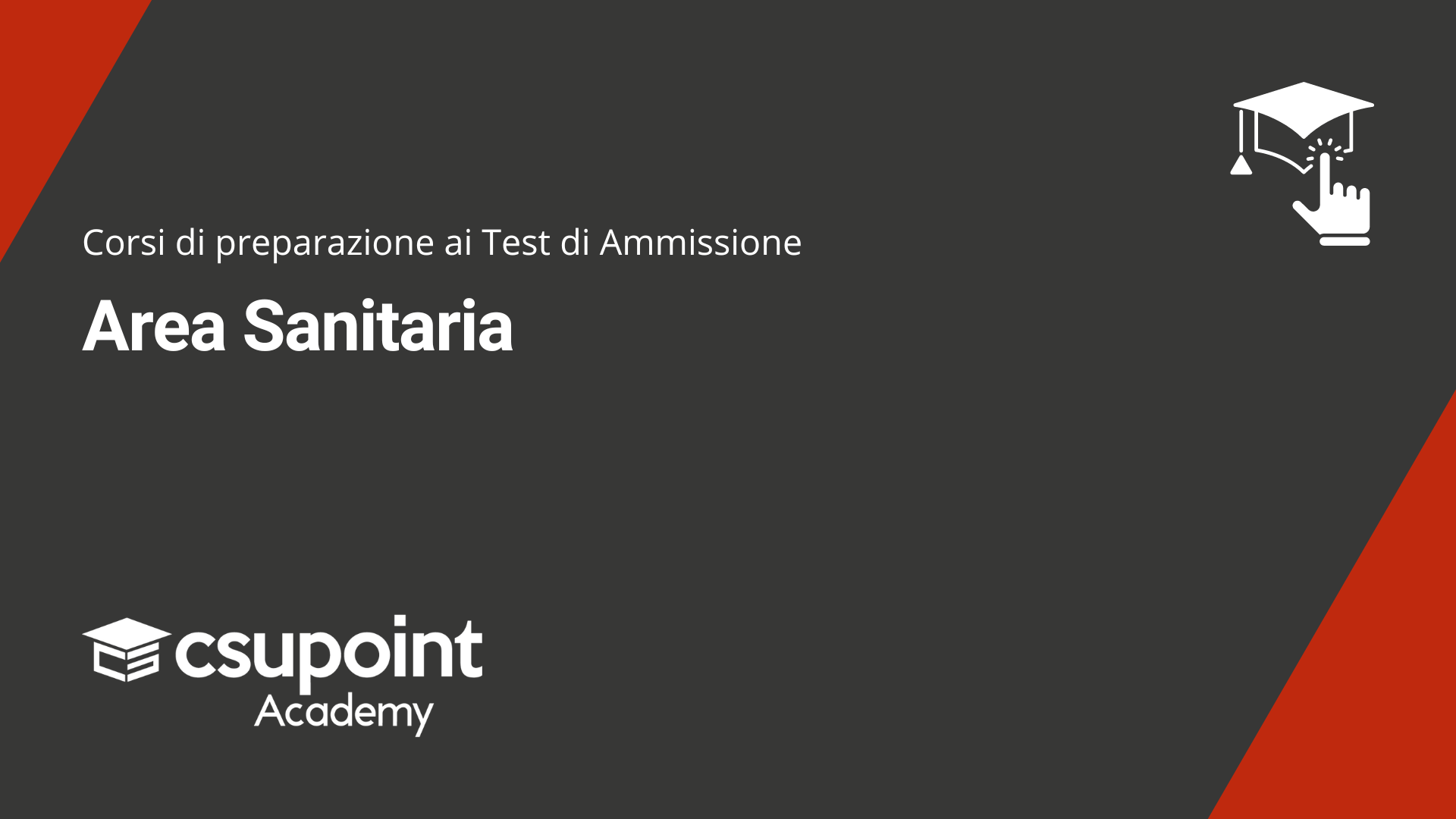 Corsi di preparazione ai test di ammissione area sanitaria