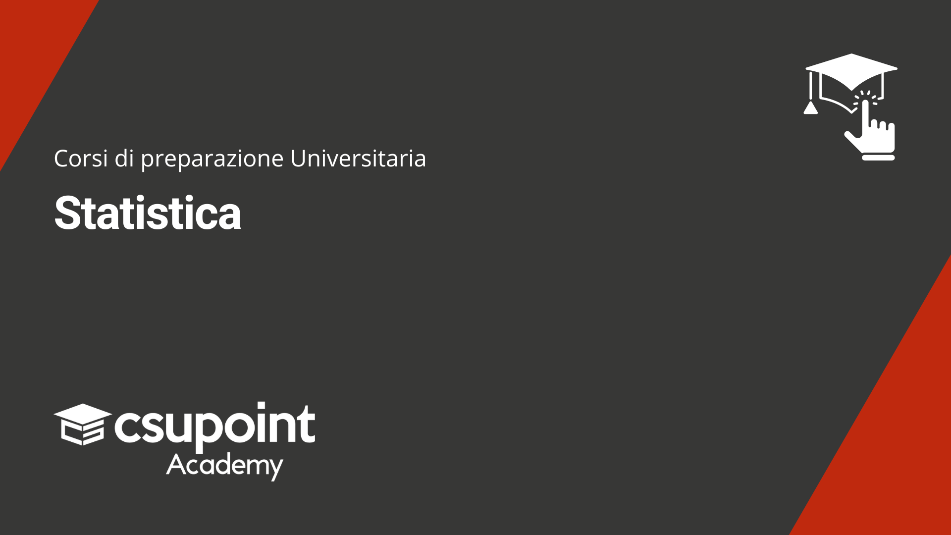 Corsi di preparazione: corso online in statistica