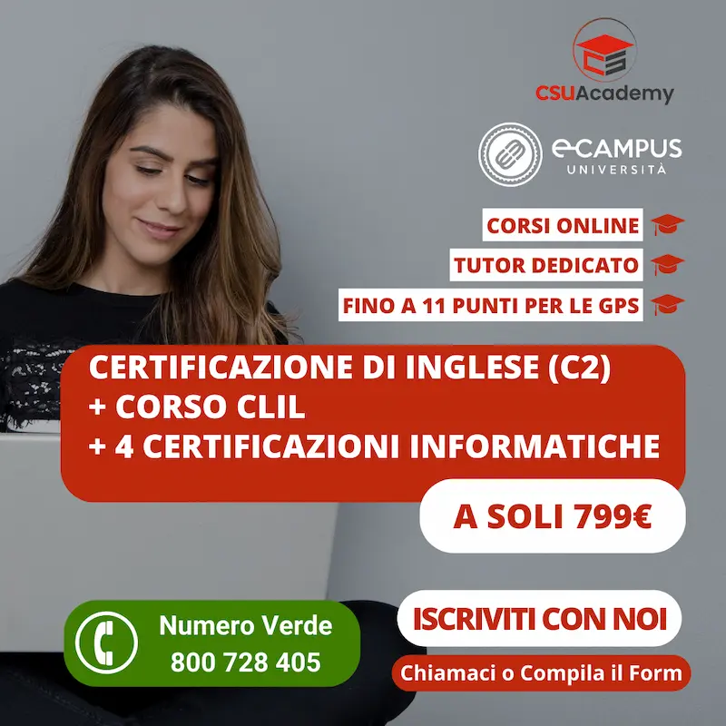 Promo CLIL + Certificazione di inglese + Certificazione informatica