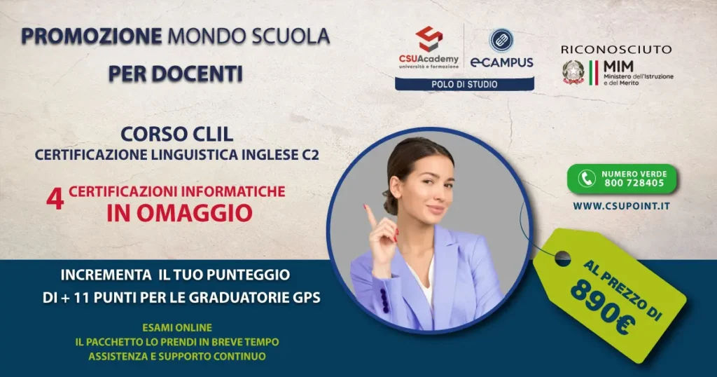 Offerta per docenti pacchetto 11 punti in GPS
